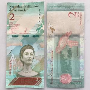 Банкнота иностранная 2018  Венесуэла, 2 боливара, UNC
