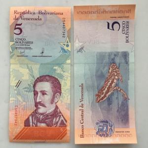 Банкнота иностранная 2018  Венесуэла, 5 боливара, UNC
