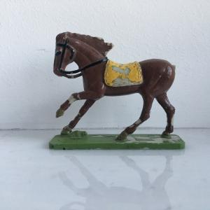 Солдатик, игрушка СССР   конь вождя индейцев Белого быка, Польша, колкий пластик