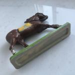 Солдатик, игрушка СССР   конь вождя индейцев Белого быка, Польша, колкий пластик