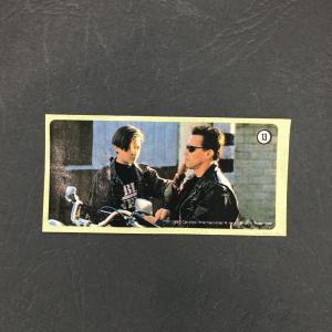 Наклейка от жевательной резинки 1990 Dunkin 90-ых. Terminator, Терминатор, оригинал, №13