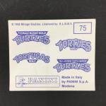 Наклейка для альбома 1995 Panini Panini, teenage mutant turtles, черепашки-ниндзя, №75