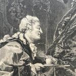 Дореволюционная иллюстрация   Людовик XV и мадам Дюбарри, Дьюла Бенцур