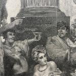 Дореволюционная иллюстрация   Римская оргия, Вильгельма Александровича Котарбинского