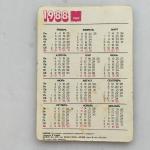 Карманный календарь СССР 1988  перелившка, стерео, Ключик, редкий