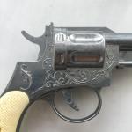 Игрушка времен СССР   детский пистолет для пистон, с кобурой, рабочий