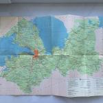 Буклет - карта - схема 1977 ГУГК Ленинградская область