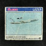 Вкладыш от жевательной резинки  Ulker из 90-ых, Lazer mini, Лазер мини,маленькие, номер 42