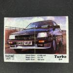 Вкладыш от жевательной резинки  Kent из 90-ых, 84, Kent, Turbo black, вторая серия 51-120