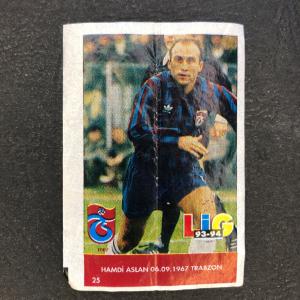 Вкладыш от жевательной резинки 1993  из 90-ых, номер 25, LIG 93 94 футбольная лига