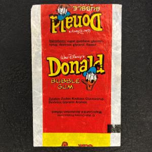 Обертка от жевательной резинки   из 90-ых, Donald, Дональд, красный