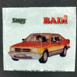Вкладыш от жевательной резинки   из 90-ых, BADI Saray, авто, мото, без номеров