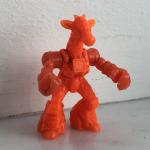 Игрушка, солдатик из 90-ых  Технолог робозверь, зверобот, жираф, оранжевый, рога сломаны
