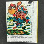 Вкладыш от жевательной резинки   из 90-ых, Смурфы, Smurfs, Гномы, Ataka Abee, комикс