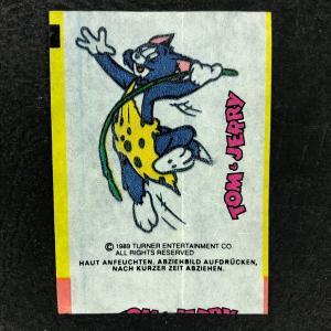 Вкладыш от жевательной резинки 1989  из 90-ых, Tom and Jerry, Том и Джерри, тату, ГДР
