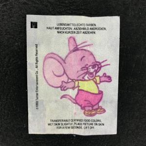 Вкладыш от жевательной резинки 1993  из 90-ых, Tom and Jerry, Том и Джерри, тату, ГДР