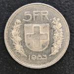 Монета иностранная 1983  5 франков, 5 FR, Швейцария, Швейцарская конфедерация