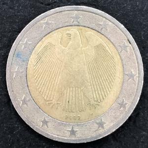 Монета иностранная 2005  2 евро, Германия, отметка монетного двора F, Штутгард