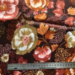 Отрез ткани СССР   цветочный рисунок, синтетическая, 110х270см, цена за отрез