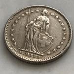 Монета иностранная 1968  2 франка, 2 FR, Швейцария