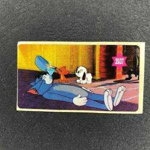 Наклейка от жевательной резинки   90-ых, номер 25, Tom and Jerry, Том и Джерри