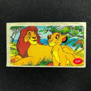 Наклейка от жевательной резинки   90-ых, номер 1, Lion King, Король Лев