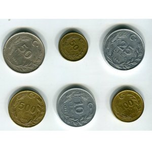    Набор из 6 монет Турции-4