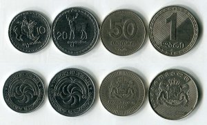    Набор из 4 монет Грузии