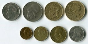    Набор из 8 монет Греции 