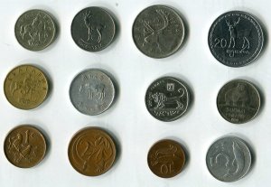    Набор из 12 монет с Животными-3