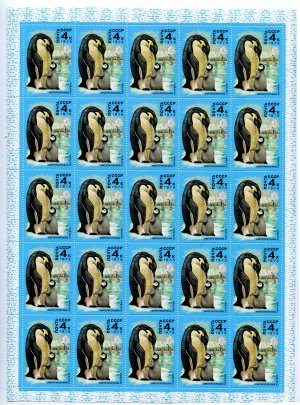 Лист марок СССР 1978  Фауна Антарктиды