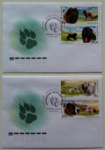 Буклет марок России 2015  Фауна. Служебные породы собак