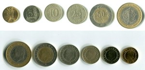    Набор из 6 монет Турции