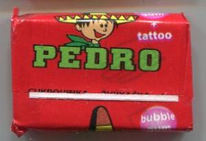 Жевательная резинка 2016  PEDRO tattoo