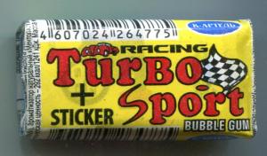 Жевательная резинка   Turbo Sport racing (желтая)