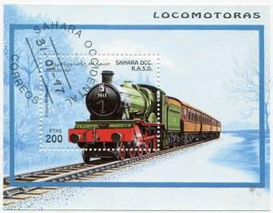 Блок иностранных марок 1997  Локомотивы
