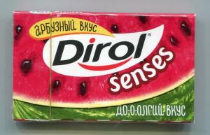 Жевательная резинка 2015  Dirol Senses Арбузный вкус