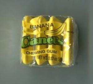 Жевательная резинка 2015  Canels, желтые со вкусом банана