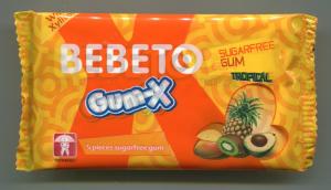 Жевательная резинка   Bebeto Gum-X tropical