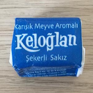 Жевательная резинка 2017  Keloglan, синяя, Турция