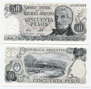 50 песо 1976  Аргентина