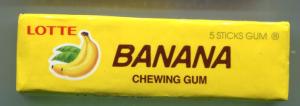 Жевательная резинка 2020  Lotte Banana со вкусом банана