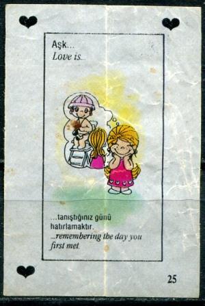 Вкладыш от жевательной резинки 1993  Love is, 3 серия, #25