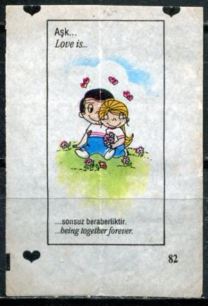 Вкладыш от жевательной резинки 1993  Love is, 3 серия, #82