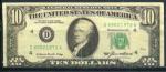 Вкладыш от жевательной резинки   Деньги, 10 долларов, США