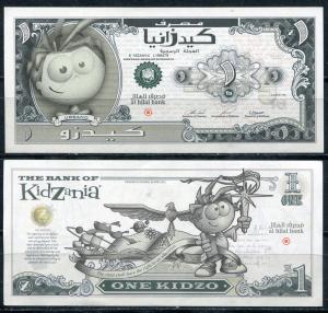 Банкнота иностранная 2017  Кидзания, 1 кидзо
