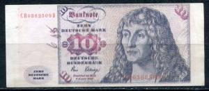 Вкладыш от жевательной резинки   Деньги, 10 марок, Германия