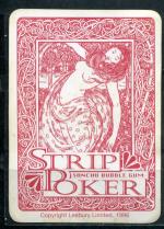Вкладыш от жевательной резинки 1997  Strip Poker, карта, восемь черви