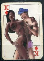 Вкладыш от жевательной резинки 1997  Strip Poker, карта, король буби