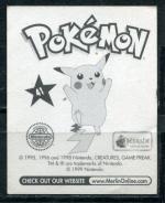 Наклейка 1999 Merlin Pokemon, Покемон, 94